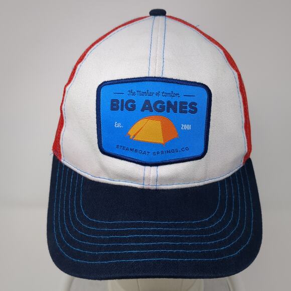 Big Agnes Est. 2001 Snapback Trucker Cap Multicolor OS Adjustable Mesh Back - Picture 2 of 10
